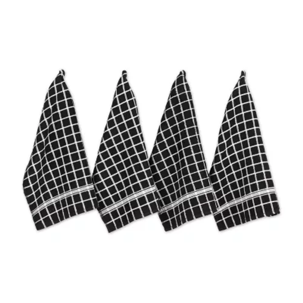 Design Imports Windowpane 4-pc. Terry Dish Cloth Set