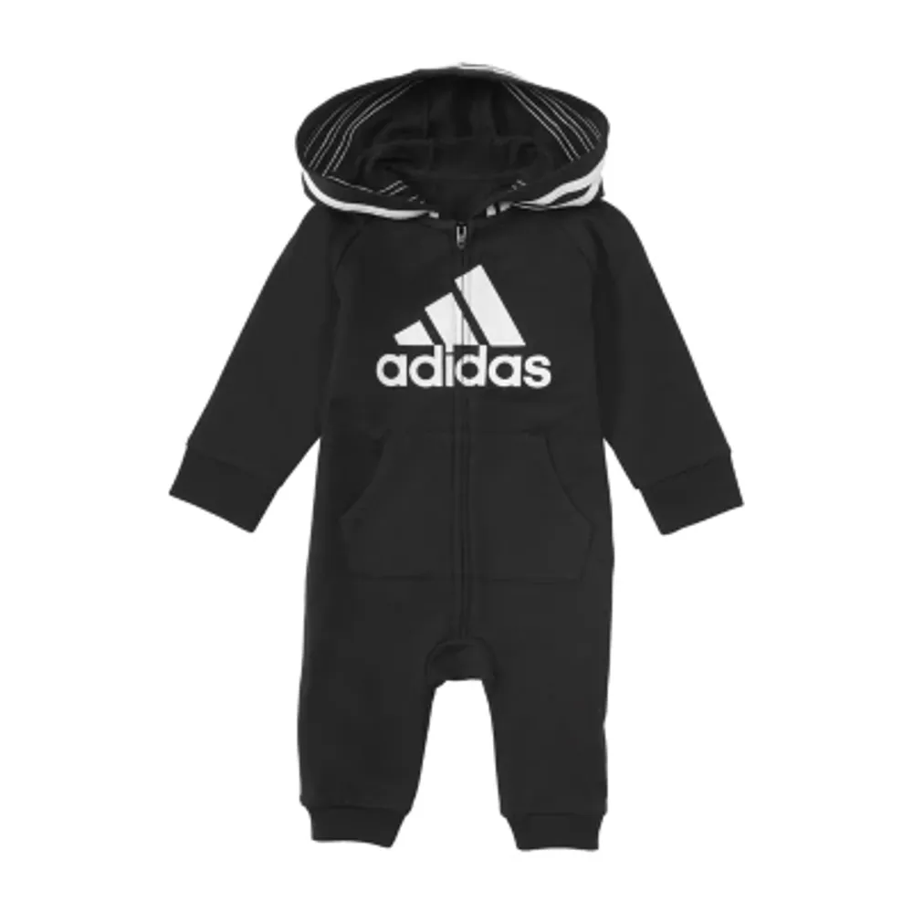 adidas Baby Unisex Hooded Long Sleeve Active Jumpsuit