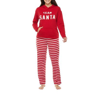 North Pole Trading Co. Team Santa Womens Maternity Long Sleeve 2-pc. Pajama Sets