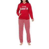 North Pole Trading Co. Team Santa Womens Long Sleeve 2-pc. Maternity Pajama Sets