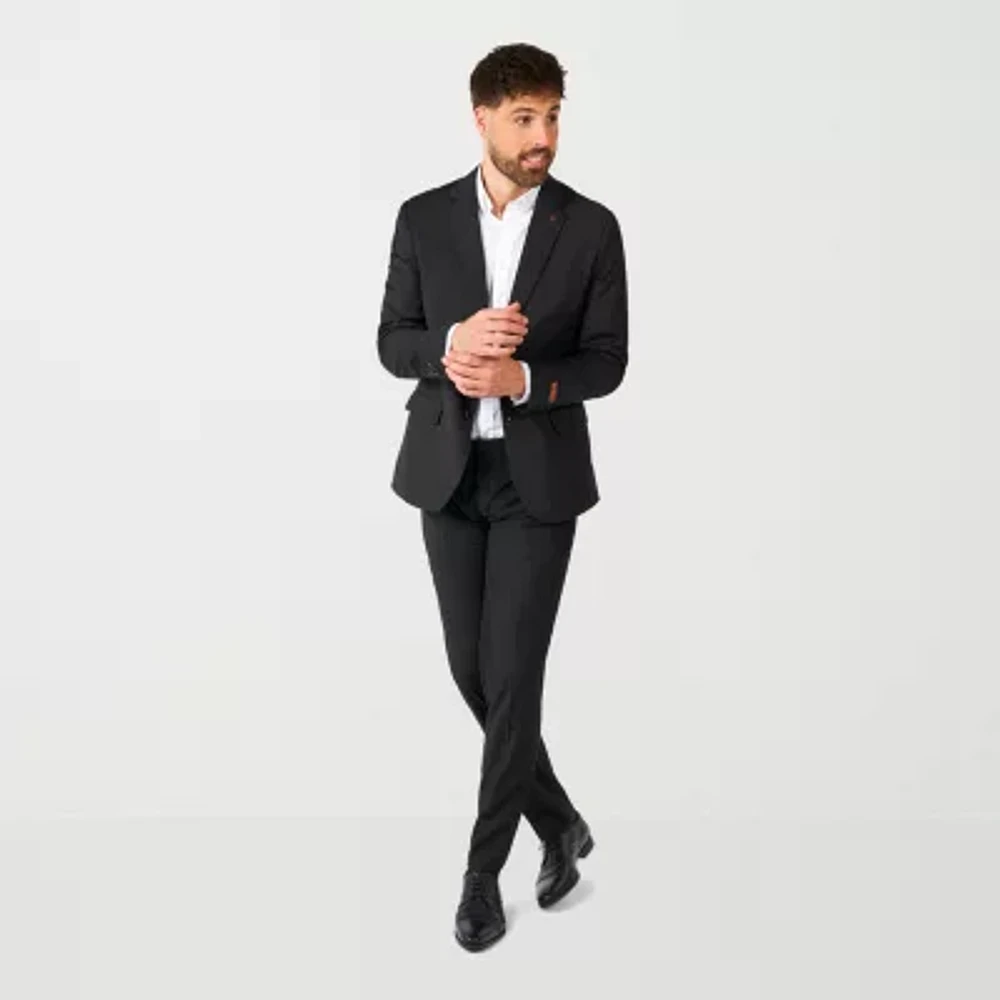OppoSuits Casual Daily Deep Black 2-pc Suit