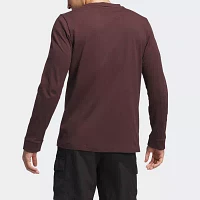 adidas Mens Crew Neck Long Sleeve Regular Fit Big and Tall Graphic T-Shirt