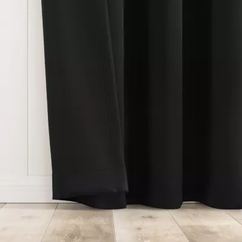 No 918 Brandon Magnetic Closure Grommet Top Light-Filtering Set of 2 Curtain Panel