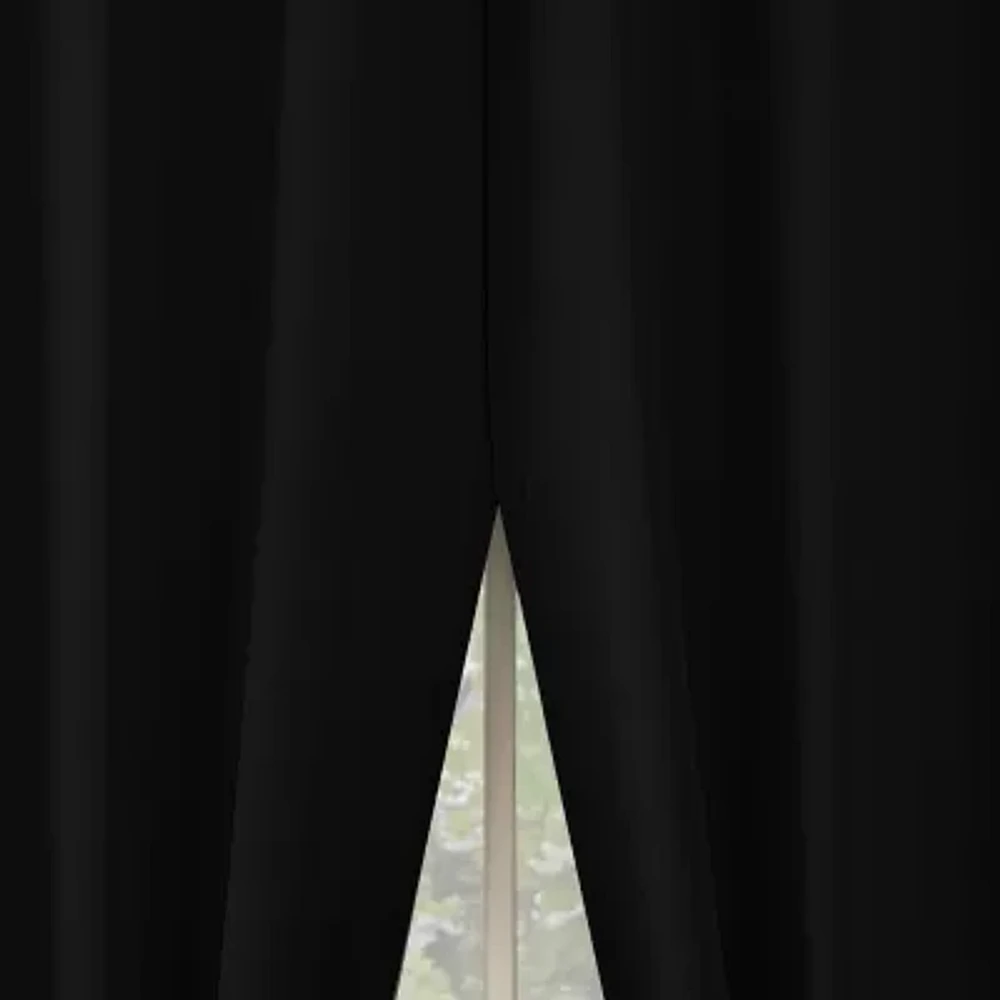 No 918 Brandon Magnetic Closure Grommet Top Light-Filtering Set of 2 Curtain Panel