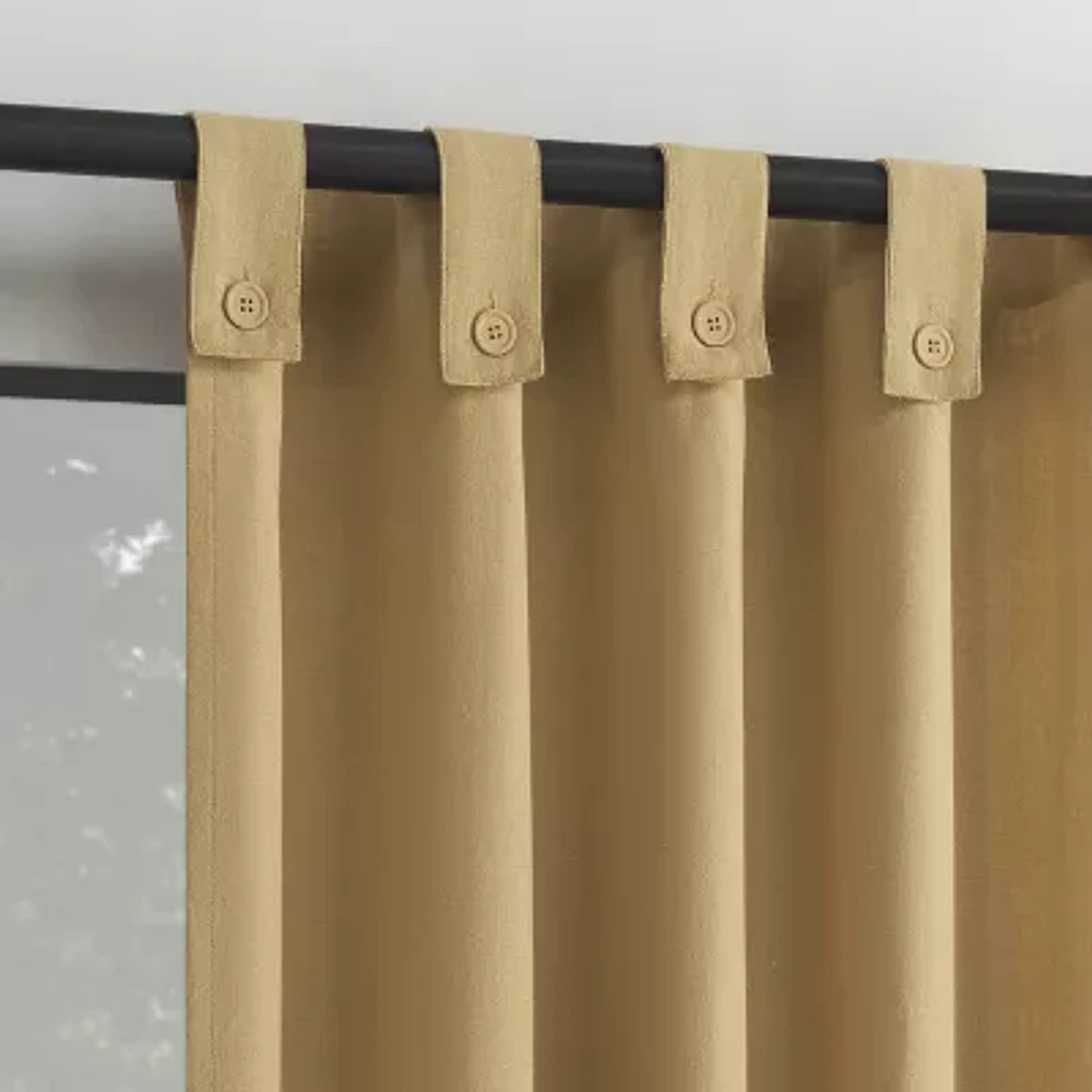 Archaeo Boulder Tab Top Sheer Single Curtain Panel