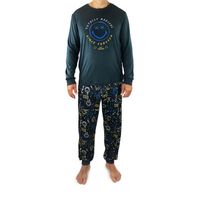 SmileyWorld Mens Crew Neck Long Sleeve 2-pc. Pajama Sets