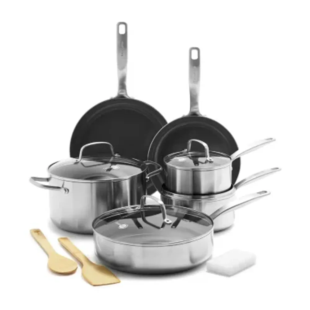 GreenPan Chatham Healthy Tri-Ply Stainless Steel Ceramic Non-Stick 12-pc. Cookware Set