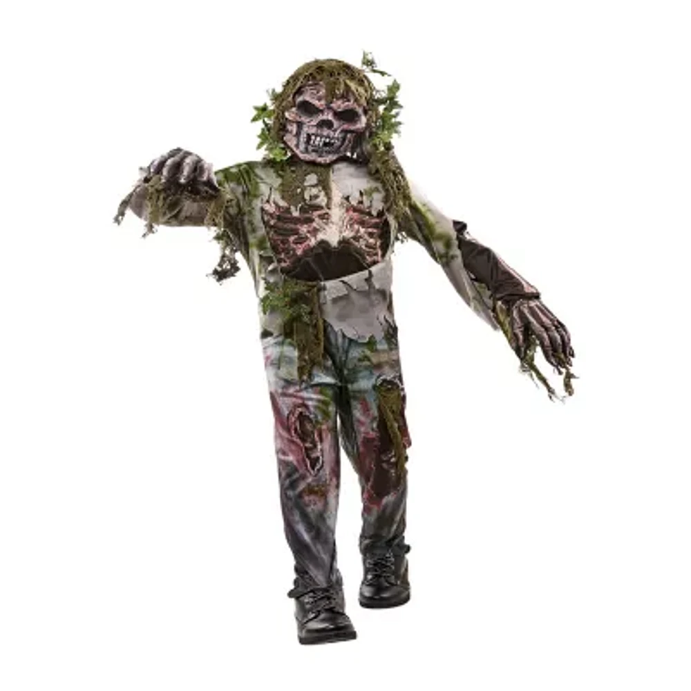 Little & Big Kid Boys Swamp Zombie 4-pc. Costume