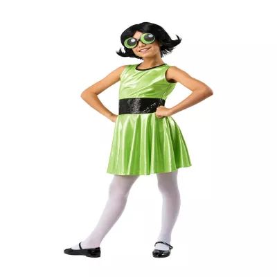Little & Big Kid Girls Buttercup Powerpuff 2-pc. Costume