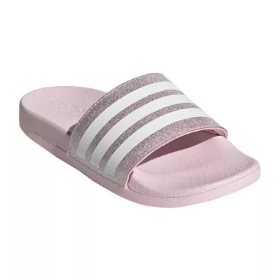 adidas Little & Big Kid Girls Adilette Comfort Slide Sandals