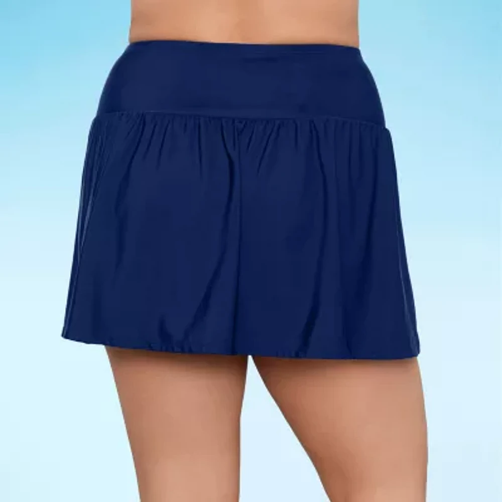 Liz Claiborne Tummy Control Swim Skirt Plus