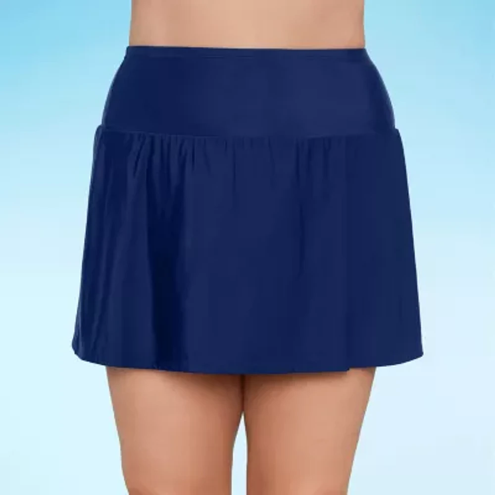 Liz Claiborne Womens Plus Swim Skirt