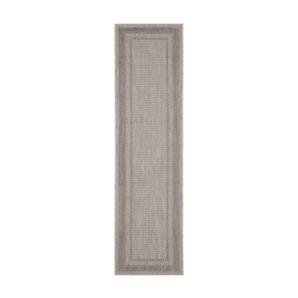 Safavieh Courtyard Collection Lorna Stripe Indoor/Outdoor Runner Rug