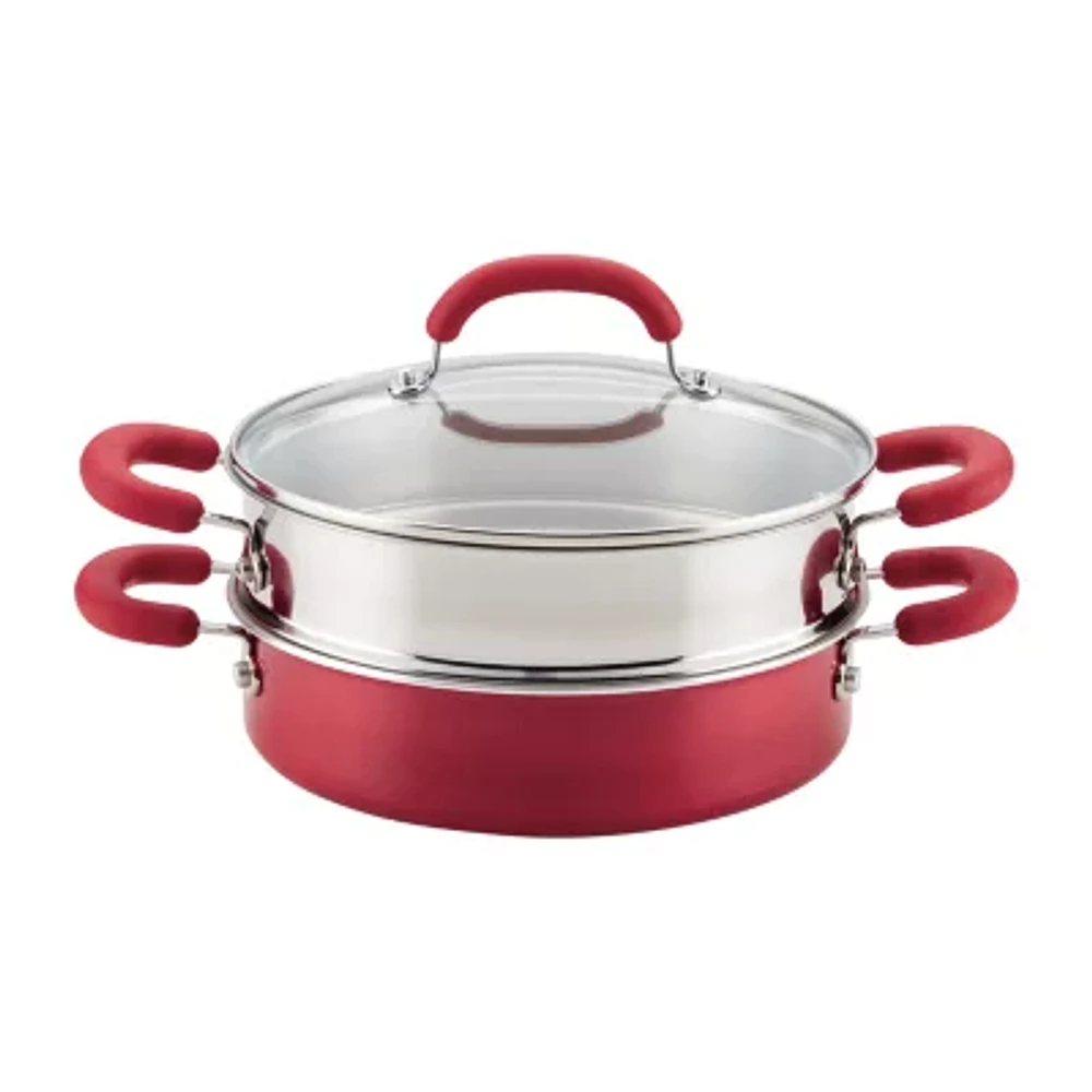 Rachael Ray Create Delicious 3-Pc. Aluminum Non-Stick Steamer with Insert