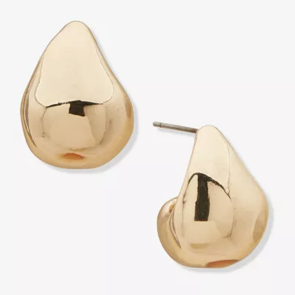 Worthington Womens 20.3mm Hoop Earrings