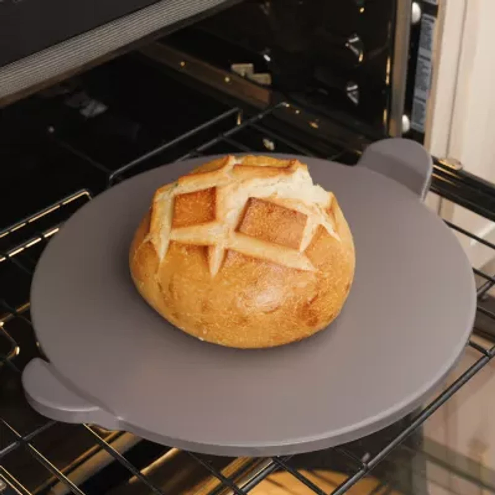 Old Stone Pizza Kitchen 13" Glazed Pizza Stone with Handles