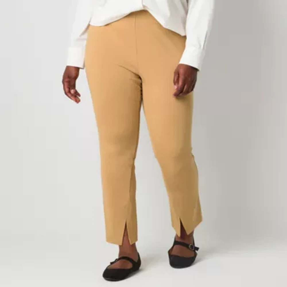 Stylus Womens Slim High Rise Plus Pant