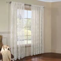 Mona Lisa Rod Pocket Sheer Single Curtain Panel