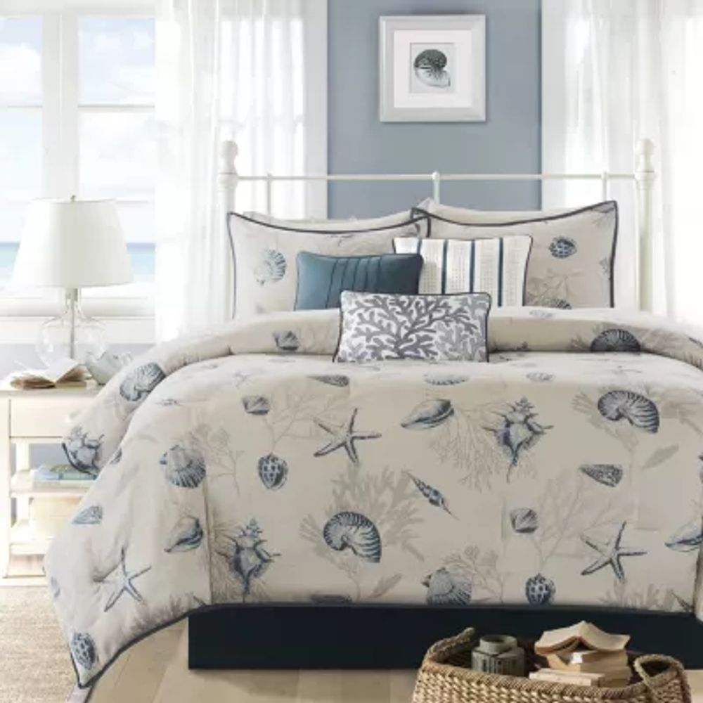 Madison Park Nantucket Coastal 7-pc. Cotton Printed Comforter Set