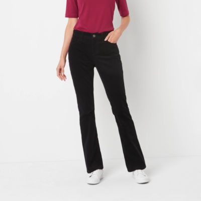 St. John's Bay Womens Mid Rise Bootcut Corduroy Pant - Tall
