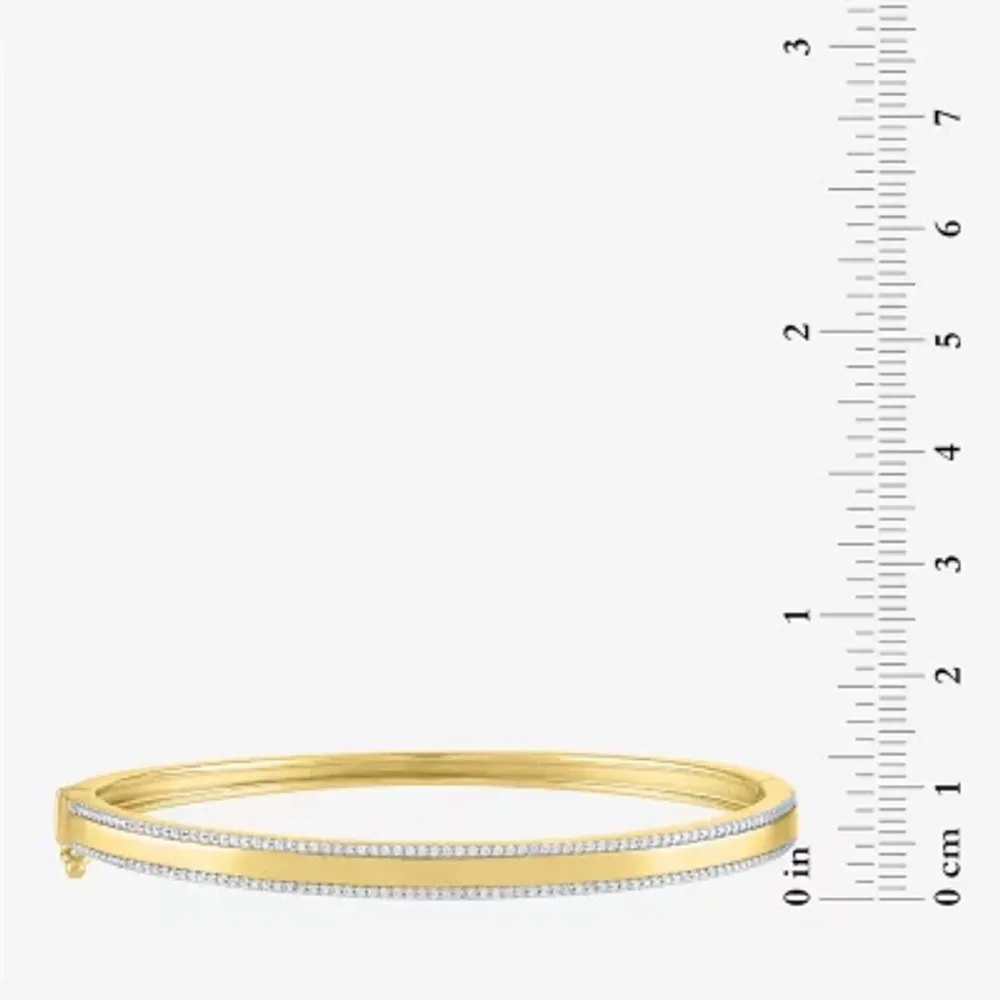 Diamond Addiction 1/2 CT. T.W. Genuine White Bangle Bracelet