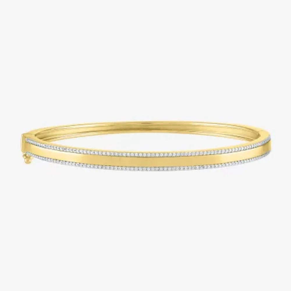 Diamond Addiction 1/2 CT. T.W. Genuine White Bangle Bracelet