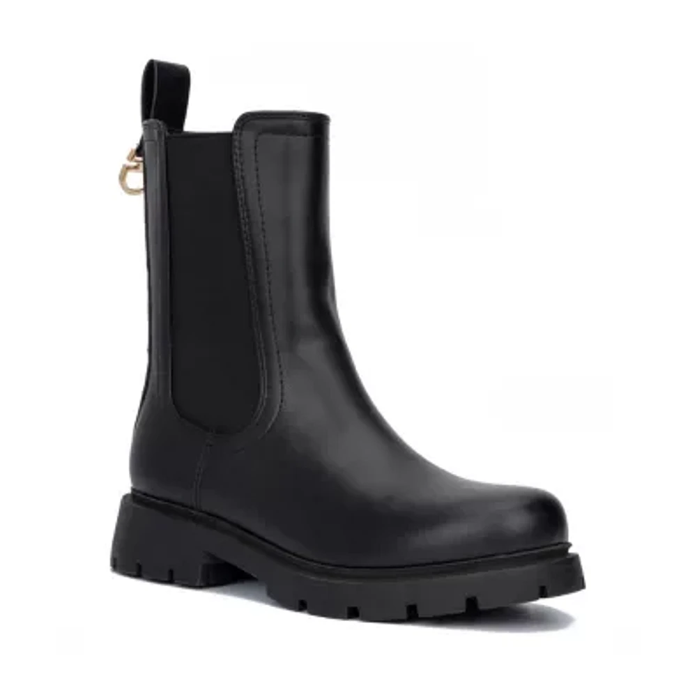 New York & Company Womens Mandi Block Heel Booties