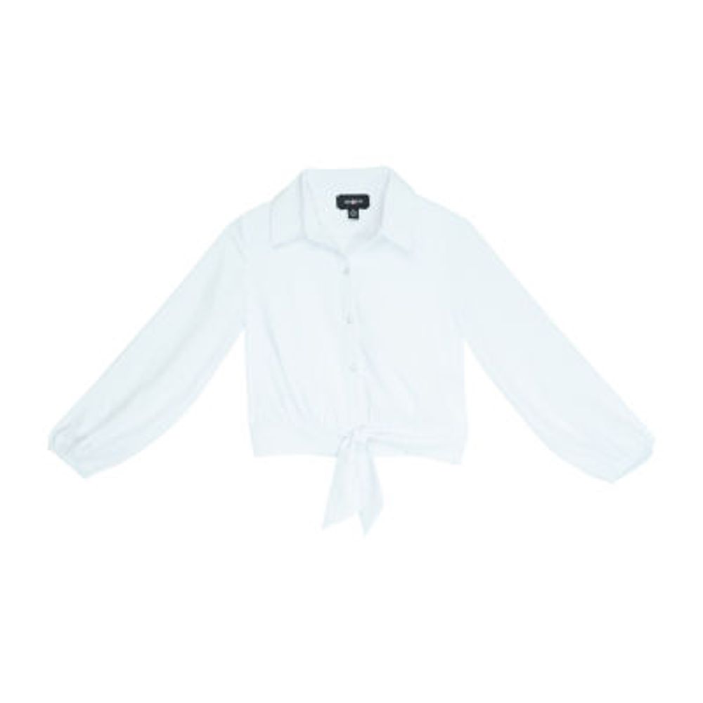 Byer California Little & Big Kid Girls Long Sleeve Camp Shirt