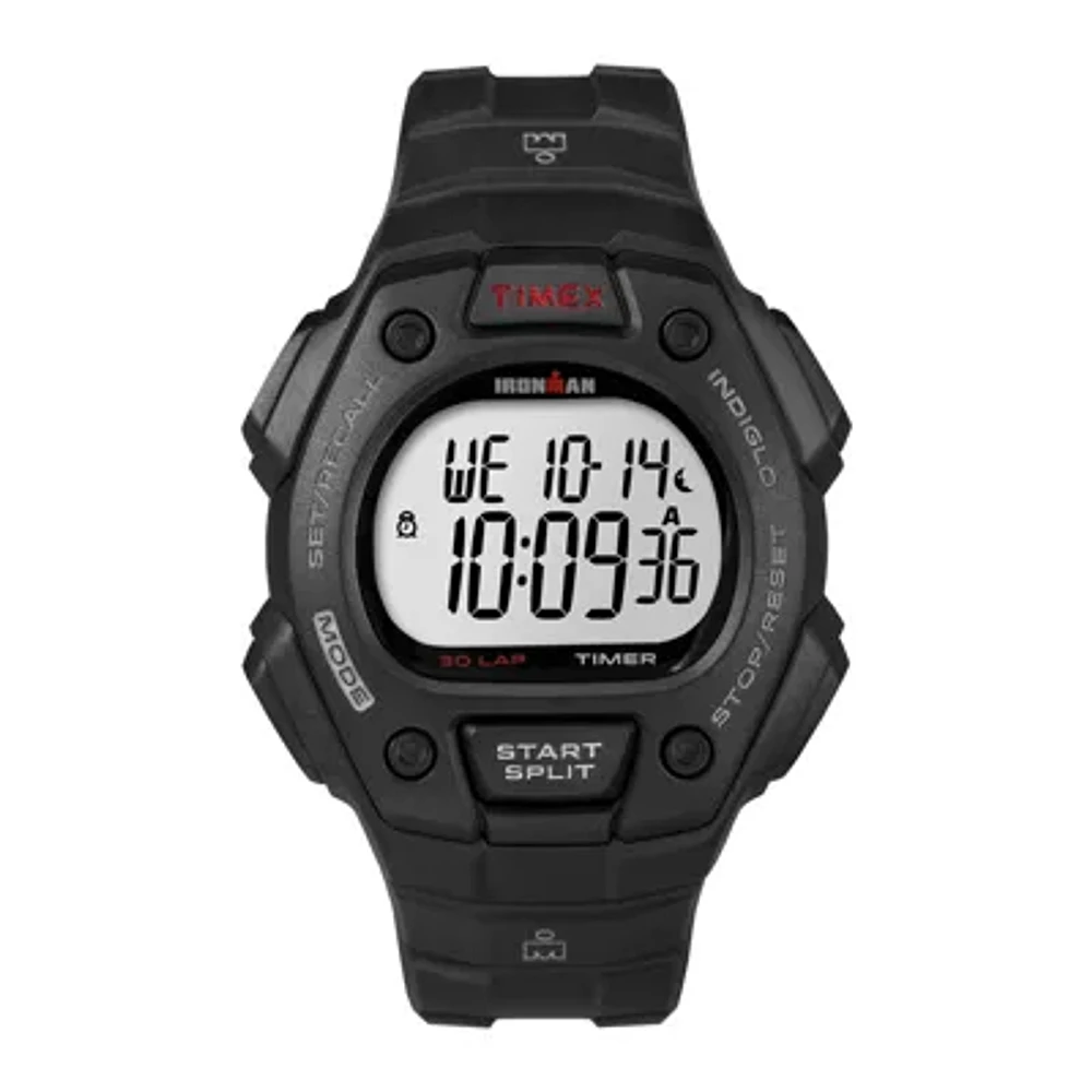 Timex® Ironman Mens Black Resin Strap 30-Lap Watch T5K8229J