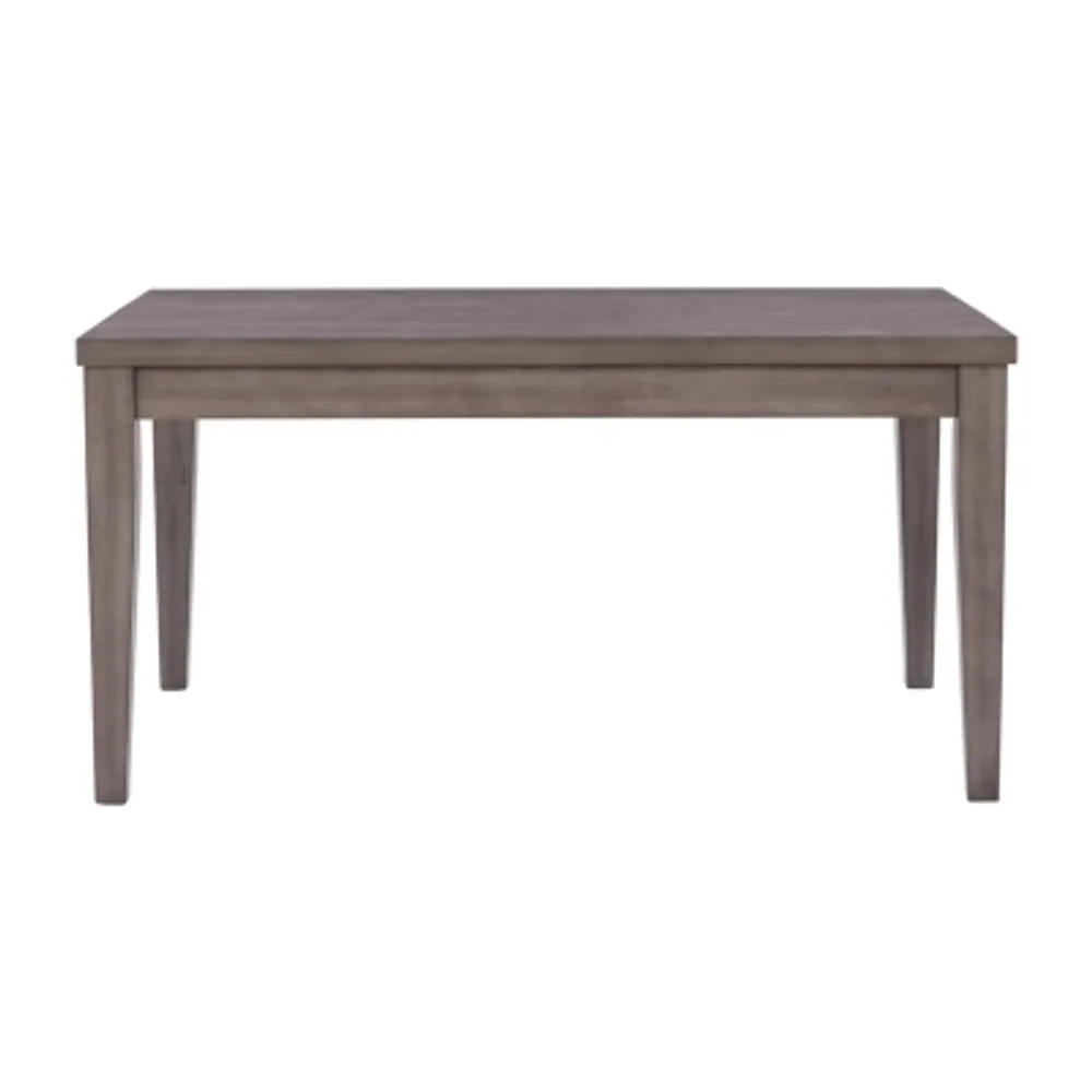 Corliving New York Dining Collection Rectangular Wood-Top Dining Table
