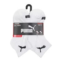 PUMA Sportstyle Training Womens Multi-Pack 6 Pair Quarter Ankle Socks
