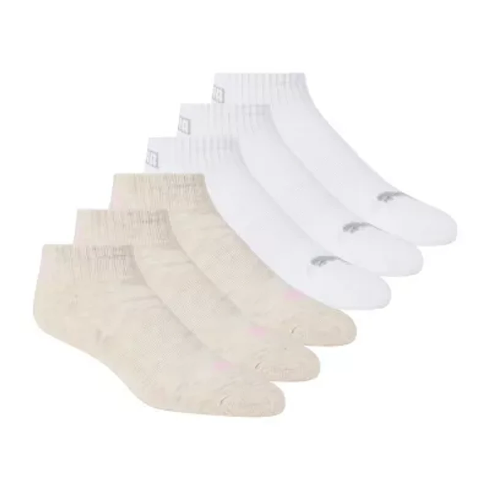 PUMA Ultimate Training Womens Multi-Pack 6 Pair Quarter Ankle Socks