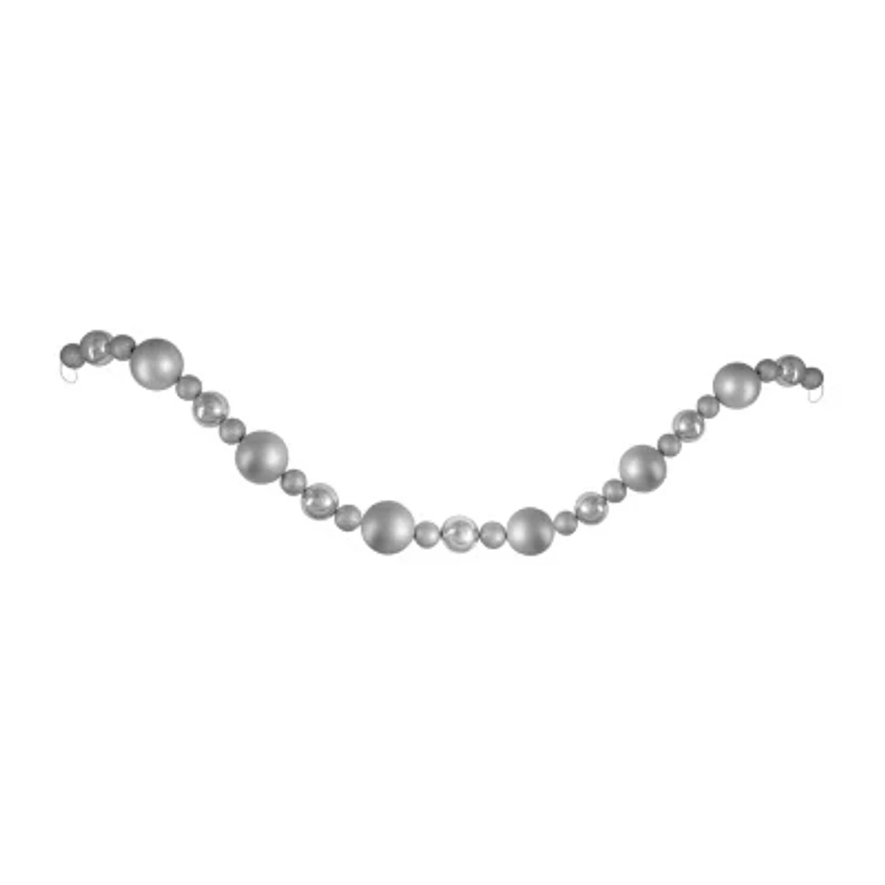 Northlight Shatterproof Ball 3-Finish Christmas Indoor Garland