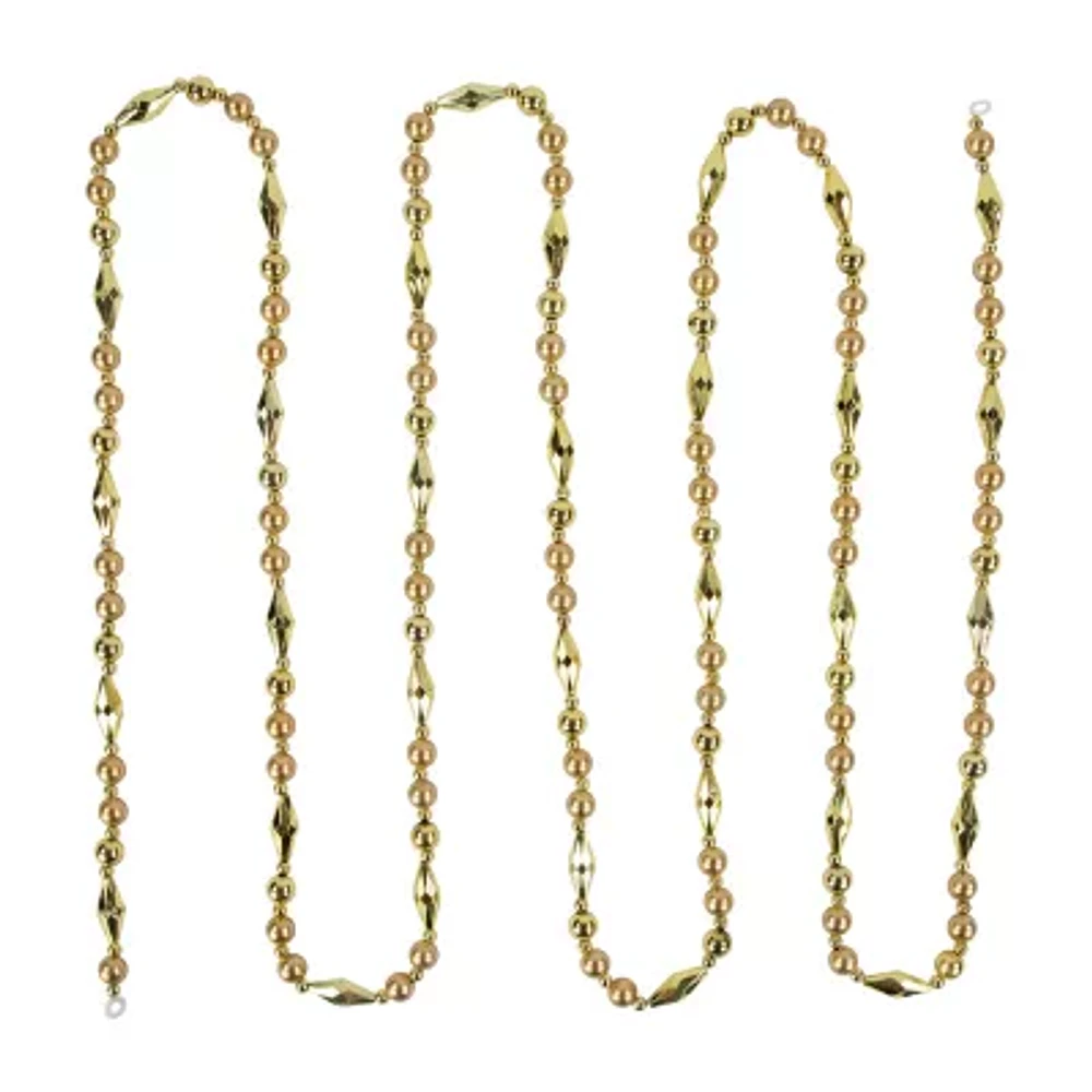 Northlight Shiny And Matte Beaded Unlit Christmas Outdoor Garland