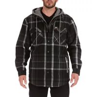Smiths Workwear Sherpa Flannel Mens Hooded Lined Midweight Shirt Jacket