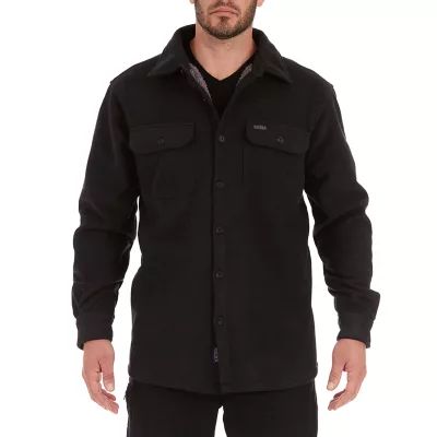 Smiths Workwear Sherpa Mens Fleece Shirt Jacket