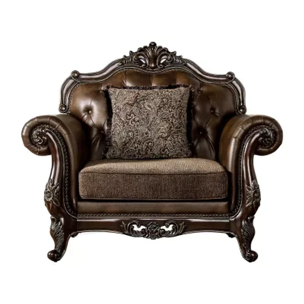 Somina Tufted Upholstered Wingback Chair