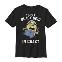 Little & Big Kid Boys Crew Neck Short Sleeve Regular Fit Minions Graphic T-Shirt