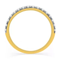 (H-I / I1) Womens 2 CT. T.W. Lab Grown White Diamond 10K Gold Round Cushion Side Stone Halo Bridal Set