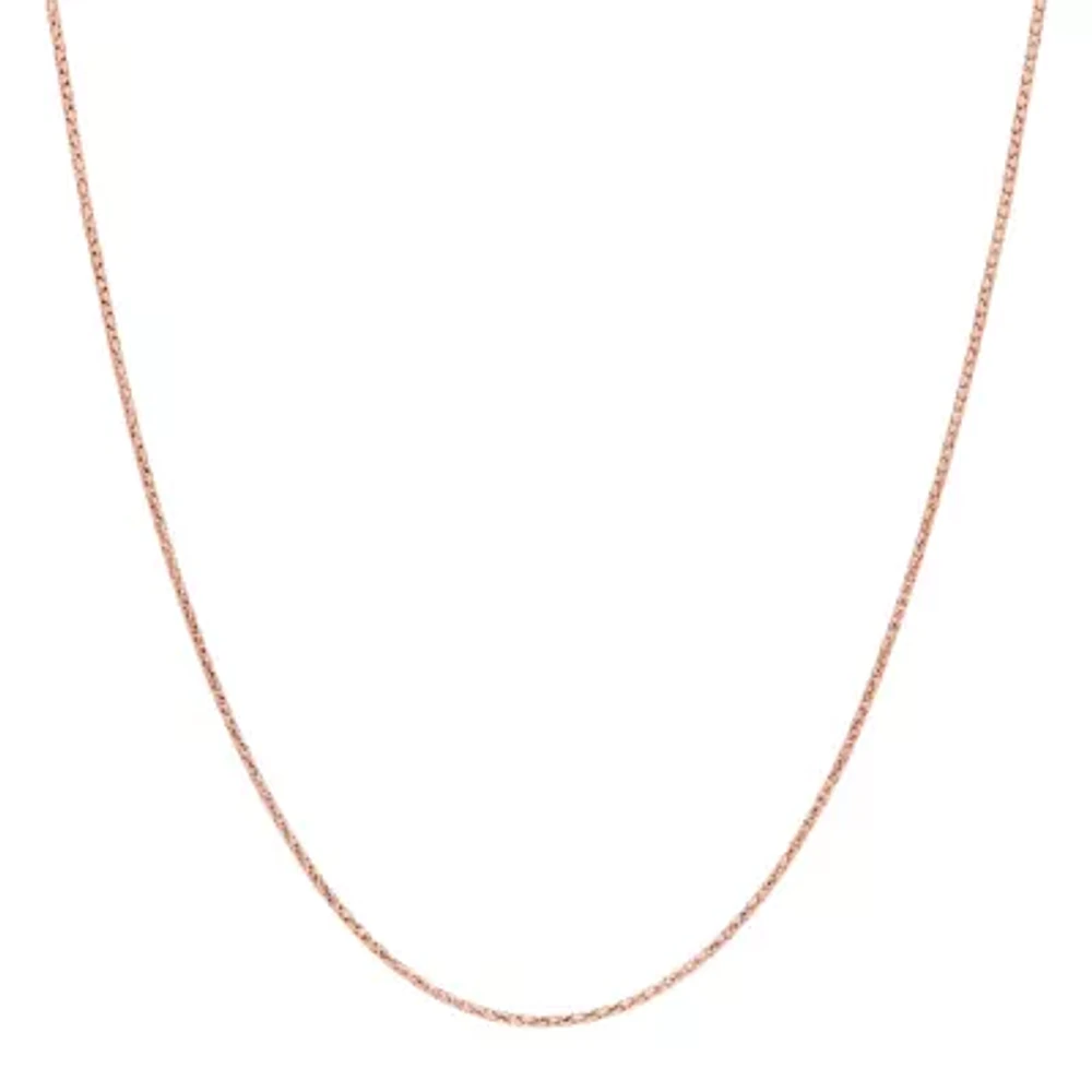 Made in Italy Womens 14K Gold 18 Inch Fashion Chain Necklace
