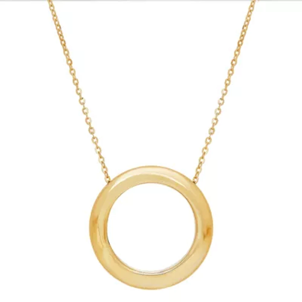 Womens 14K Gold 17 Inch Link Necklace