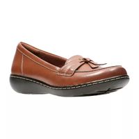 Clarks Ashland Bubble Womens Moc Closed Toe Slip-On Shoe-Wide Width
