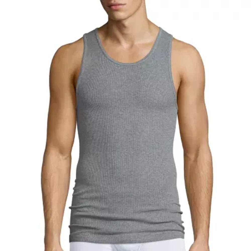 Stafford Ultra Soft Mens Round Neck Sleeveless 4 Pack Big and Tall Tank