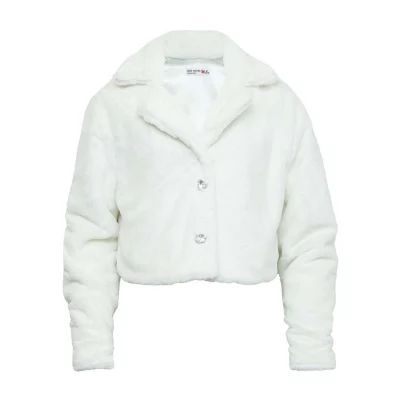 Knit Works Little & Big Girls Faux Fur Midweight Puffer Faux Fur Coat