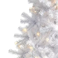 Nearly Natural 6 Foot White Pine With 680 Bendable Branches And 250 Clear Led Lights Pre-Lit Christmas Tree