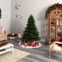 Nearly Natural 6 Foot South Carolina Spruce With 1908 Bendable Branches And 400 White Warm Lights Pre-Lit Christmas Tree