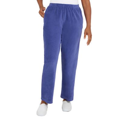 Alfred Dunner The Big Easy Womens Straight Mid Rise Straight Fit Pull-On Pant
