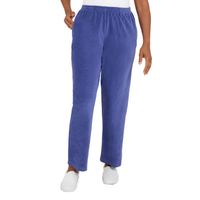 Alfred Dunner The Big Easy Womens Straight Mid Rise Straight Fit Pull-On Pant