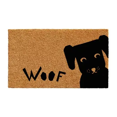 Calloway Mills Woof Outdoor Rectangular Doormat