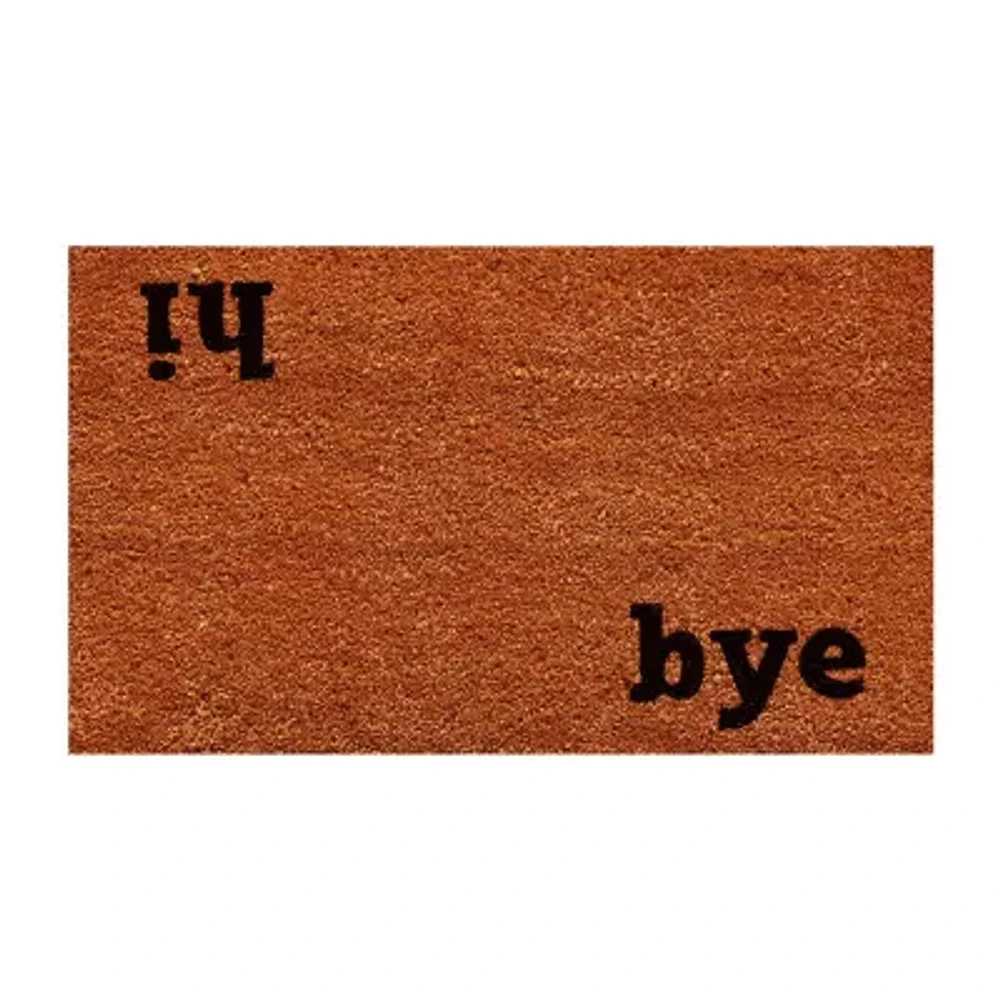 Calloway Mills Hi Bye Outdoor Rectangular Doormat
